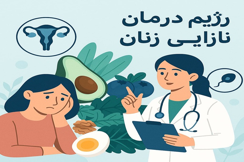ژیم درمان نازایی زنان