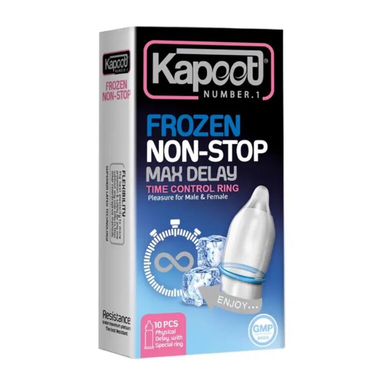 kapoot-non-stop-ice.jpg کاندوم کاپوت تاخیری حلقهدار یخی NON STOP ICE - Image 1
