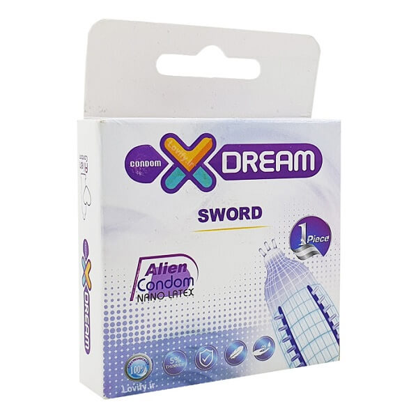 xdream-sword-condom-1pcs-2-1.jpg کاندوم فضایی شمشیری ایکس دریم - Image 1